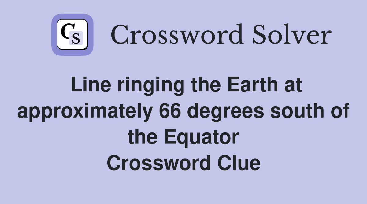 Line ringing the Earth at approximately 66 degrees south of the Equator